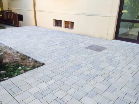 Rifacimento pavimentazione in autobloccante Caserma Carabinieri di Tregnago